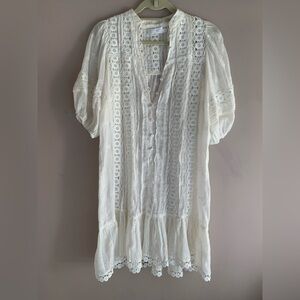 Zimmermann White Lace Mini Dress